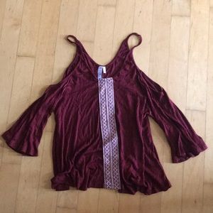 Off the shoulder shirt